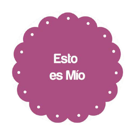 DropTag Circular Decorativo Rosa