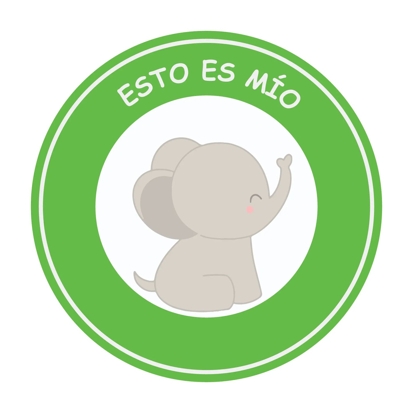 DropTag Infantil Elefante Verde
