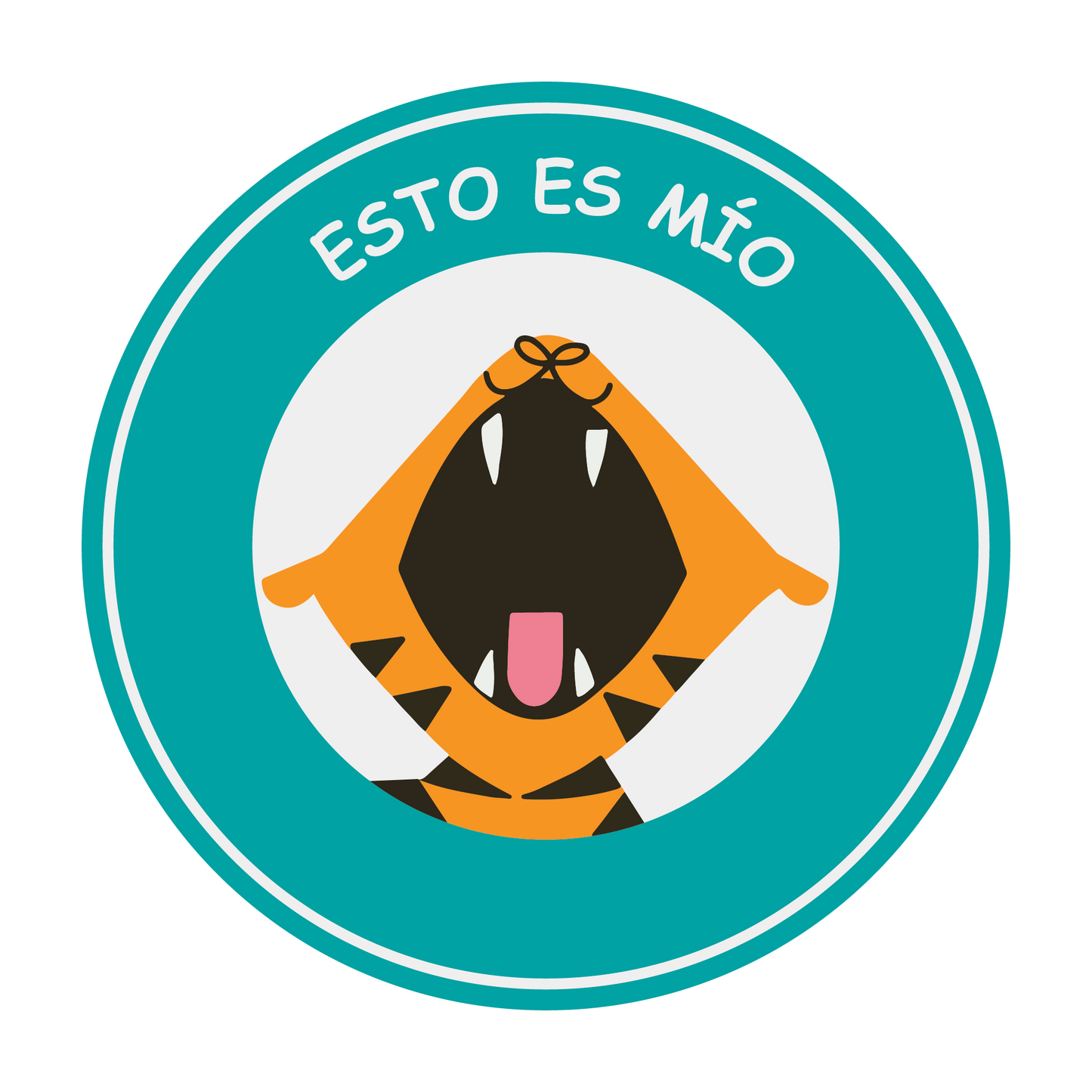 DropTag Infantil Tigre Turquesa